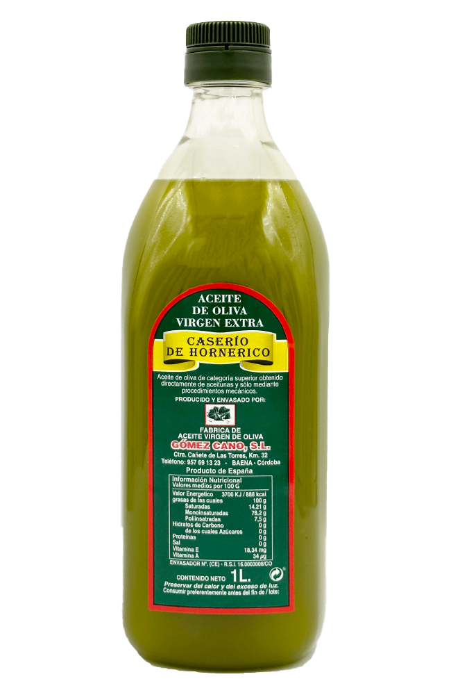 botella aceite caserío de hornerico